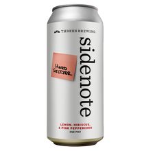 Load image into Gallery viewer, Sidenote - Lemon, Hibiscus &amp; Pink Peppercorn (Hard Seltzer with Lemon Zest, Hibiscus, &amp; Peppercorn)
