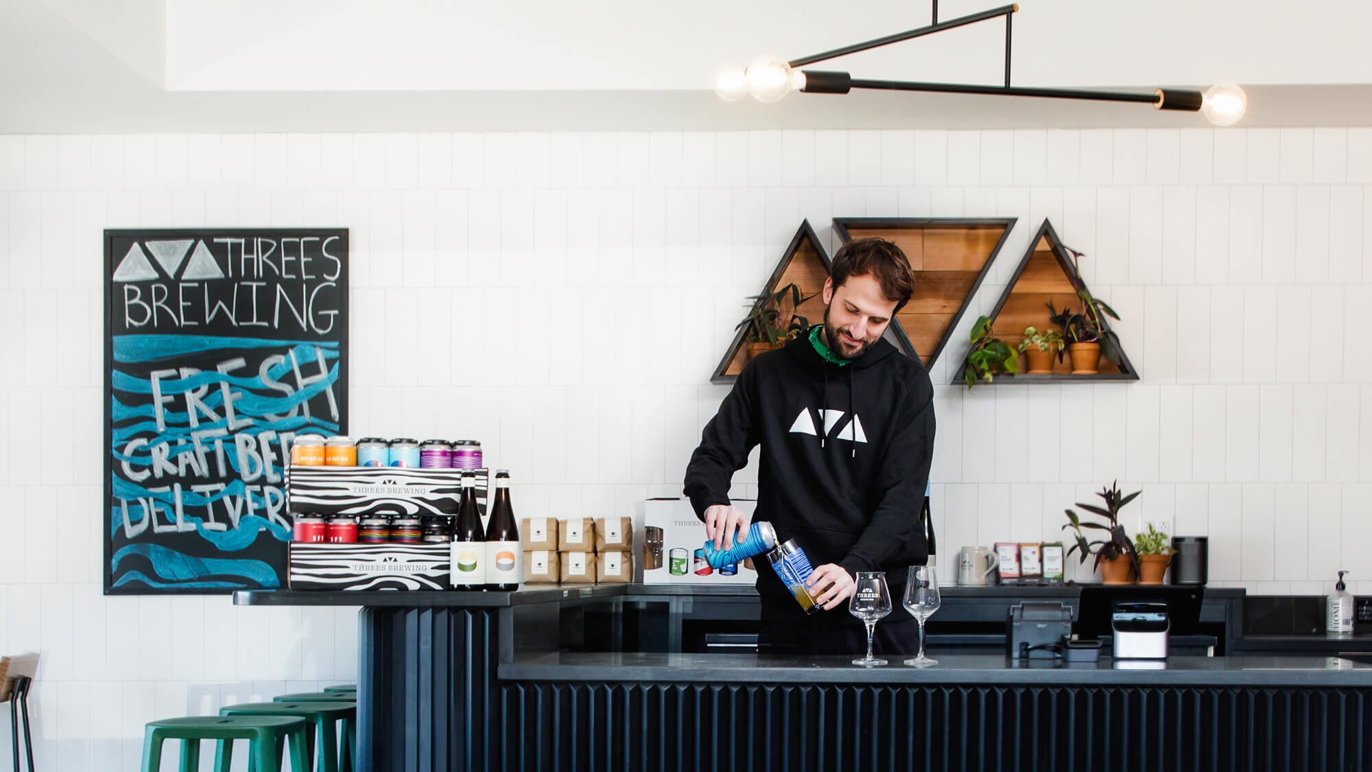 Threes Brewing office