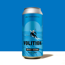 Load image into Gallery viewer, Single Can of Volition on Blue Background
