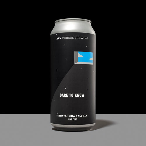 Single can of beer against grey and black background