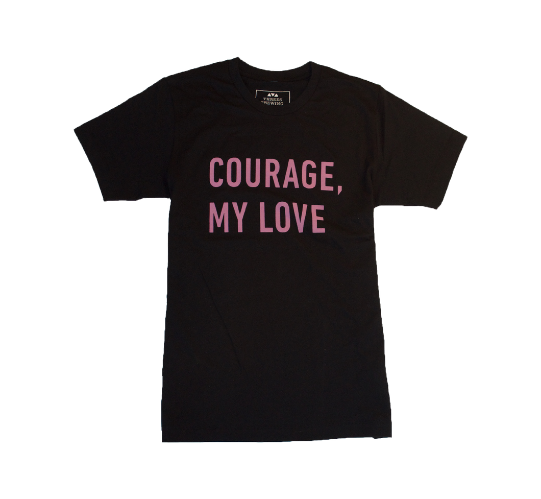 Black t shirt that says 