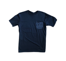 Load image into Gallery viewer, Navy blue pocket tee
