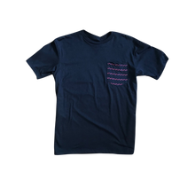 Load image into Gallery viewer, Navy blue pocket tee
