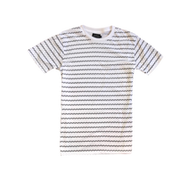 Load image into Gallery viewer, White t shirt with black triangle pattern
