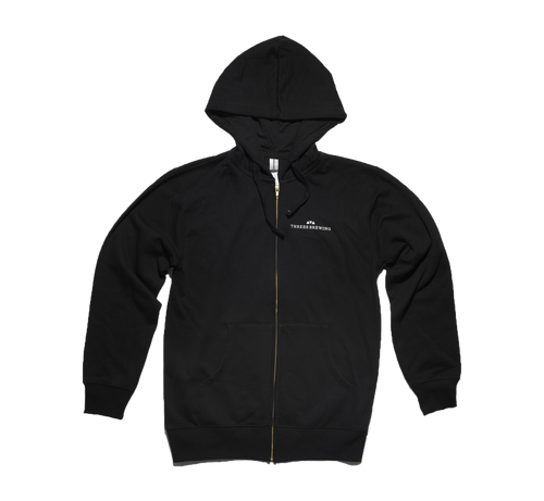 Black zip hoodie